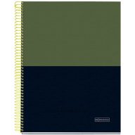   Spirálfüzet A/4 4x35 lapos, vonalas MQ "Rider" Green