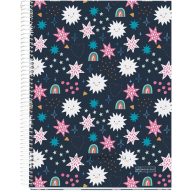 Spirálfüzet A/4 4x35 lapos, vonalas MQ "Twinkle