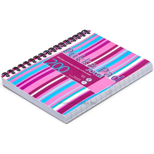 Spirálfüzet A/6 100 lapos, vonalas Pukka Pad "Jotta Pad" vegyes színek
