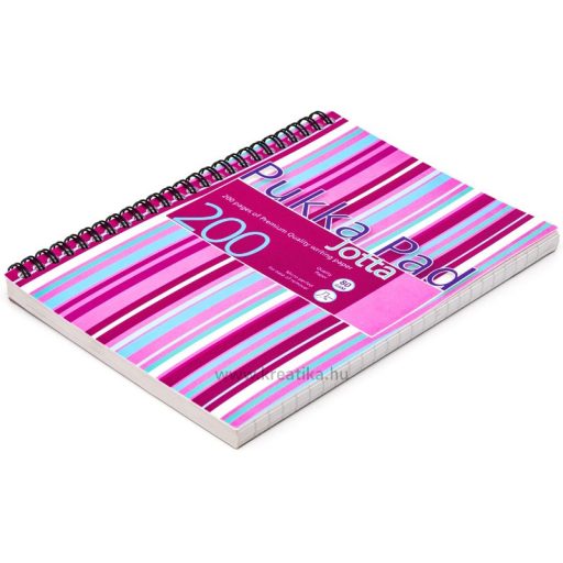 Spirálfüzet A/5 100 lapos, vonalas Pukka Pad "Jotta Pad" vegyes színek
