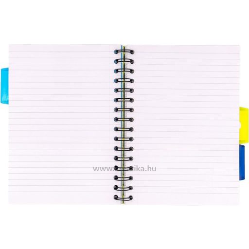 Spirálfüzet A/5 125 lapos, vonalas Pukka Pad "Project Book" vegyes színek