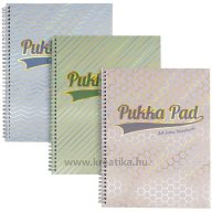   Spirálfüzet A/4 100 lapos vonalas Pukka Pad "Jotta Pad" Haze