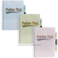   Spirálfüzet A/5 100 lapos vonalas Pukka Pad "Project Book" Haze