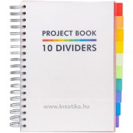   Spirálfüzet B/5 200 lapos vonalas Pukka Pad "Project Book