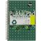 Spirálfüzet A/5 55 lapos, vonalas, újrahasznosított Pukka Pad "Recycled Jotta" zöld