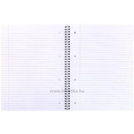 Spirálfüzet A/4 55 lapos, vonalas, újrahasznosított Pukka Pad "Recycled Jotta" zöld