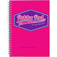   Spirálfüzet A/5 100 lapos, vonalas Pukka Pad "Jotta Pad" Vision rózsaszín