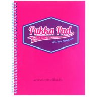   Spirálfüzet A/4 100 lapos, vonalas Pukka Pad "Jotta Pad" Vision rózsaszín