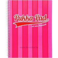   Spirálfüzet A/4 100 lapos, vonalas Pukka Pad "Jotta Pad" Vouge rózsaszín