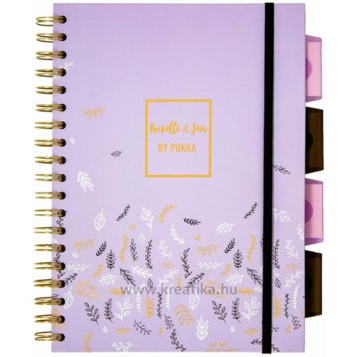 Spirálfüzet B/5 100 lapos, vonalas Pukka Pad "Project Book" Rochelle & Jess