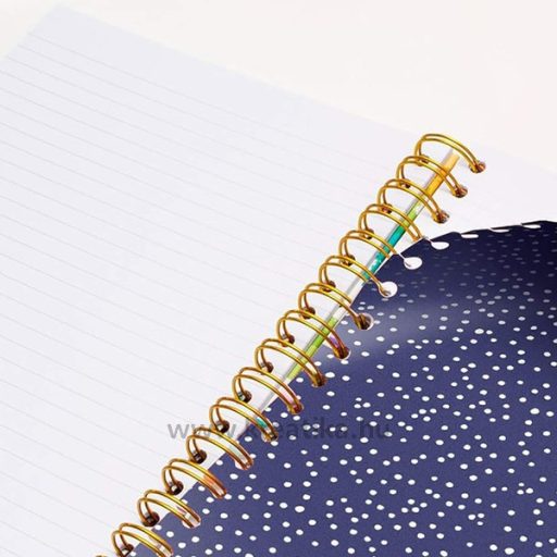 Spirálfüzet B/5 100 lapos, vonalas Pukka Pad "Project Book" Colour Wash