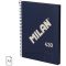 Spirálfüzet A/5 80 lapos, sima Milan "1918 Series" navy