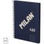 Spirálfüzet A/5 80 lapos, négyzetrácsos Milan "1918 Series" navy