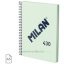 Spirálfüzet A/5 80 lapos, sima Milan "1918 Series" zöld