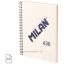 Spirálfüzet A/5 80 lapos, sima Milan "1918 Series" bézs