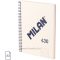 Spirálfüzet A/5 80 lapos, vonalas Milan "1918 Series" bézs