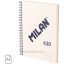 Spirálfüzet A/5 80 lapos, vonalas Milan "1918 Series" bézs