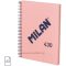 Spirálfüzet A/5 80 lapos, vonalas Milan "1918 Series" rózsaszín