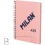Spirálfüzet A/5 80 lapos, négyzetrácsos Milan "1918 Series" rózsaszín