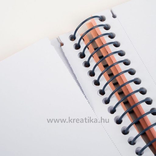 Spirálfüzet A/4 80 lapos, sima Milan "1918 Series" rózsaszín