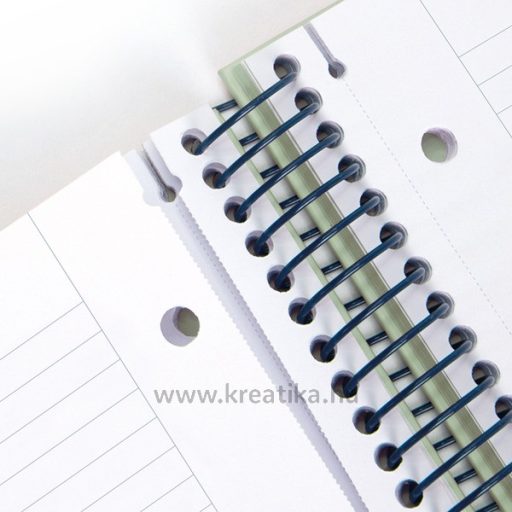 Spirálfüzet A/4 80 lapos, vonalas Milan "1918 Series" rózsaszín