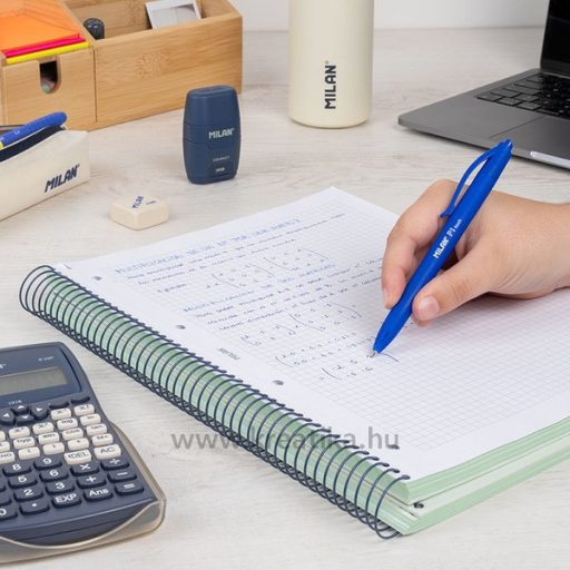 Spirálfüzet A/4 120 lapos, négyzetrácsos Milan "1918 Series" bézs