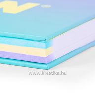   Spirálfüzet A/4 90 lapos, négyzetrácsos Milan "Sunset" türkiz