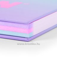   Spirálfüzet A/4 90 lapos, négyzetrácsos Milan "Sunset" lila