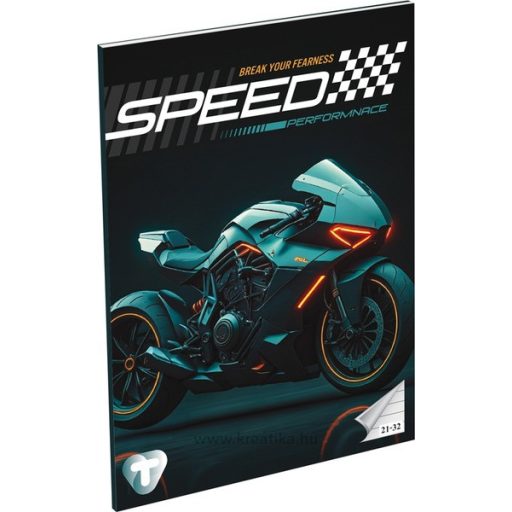 Füzet A/5 32 lapos, vonalas 21-32 T-Creativ