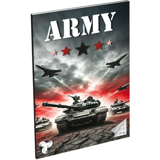 Füzet A/5 32 lapos, négyzetrácsos 27-32 T-Creativ