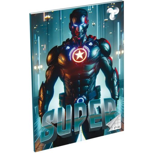 Füzet A/5 32 lapos, négyzetrácsos 27-32 T-Creativ