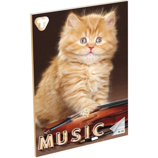 Füzet A/5 16 lapos, hangjegy 36-16 T-Creativ