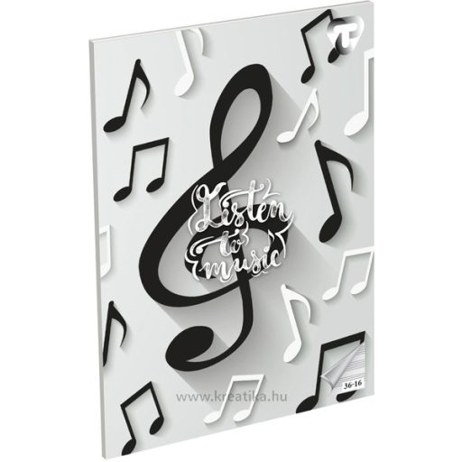Füzet A/5 16 lapos, hangjegy 36-16 T-Creativ