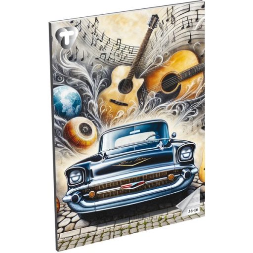 Füzet A/5 16 lapos, hangjegy 36-16 T-Creativ