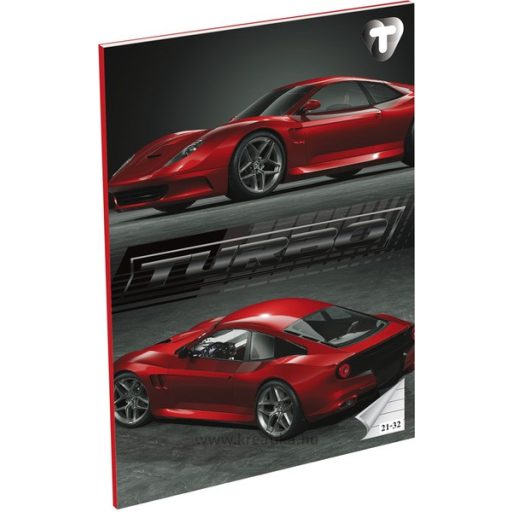 Füzet A/5 32 lapos, vonalas 21-32,  T-Creativ "Boys