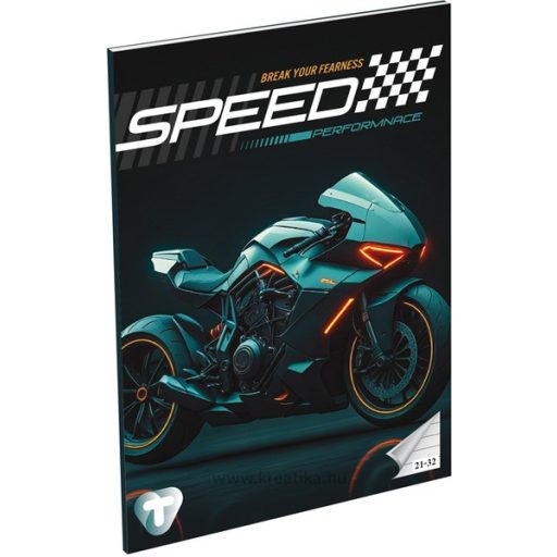 Füzet A/5 32 lapos, vonalas 21-32,  T-Creativ "Boys