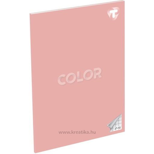 Füzet A/5 32 lapos, négyzetrácsos 27-32 T-Creativ "Color