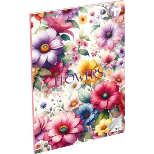 Füzet A/5 32 lapos, vonalas 21-32,  T-Creativ "Girls