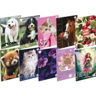   Füzet A/5 32 lapos, négyzetrácsos 27-32,  T-Creativ "Girls