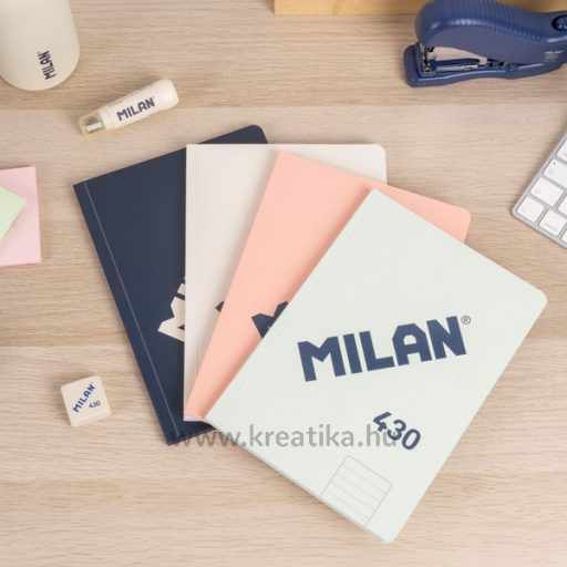 Füzet A/5 48 lapos, vonalas Milan "1918 Series" bézs