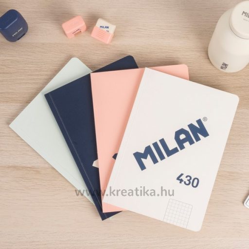 Füzet A/5 48 lapos, négyzetrácsos Milan "1918 Series" bézs