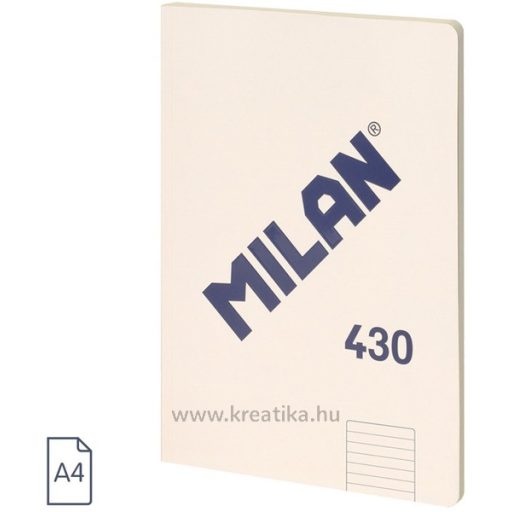 Füzet A/4 48 lapos, vonalas Milan "1918 Series" bézs