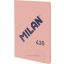 Füzet A/5 48 lapos, vonalas Milan "1918 Series" pink