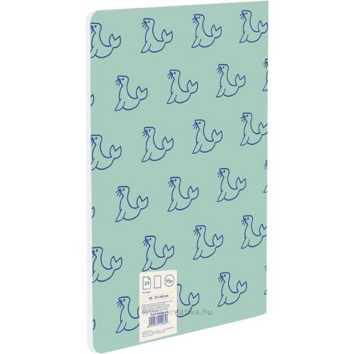 Füzet A/5 24 lapos, sima Milan "460 Collection" zöld