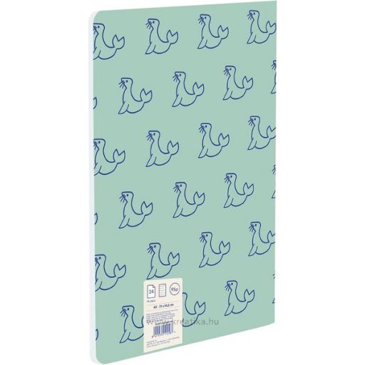 Füzet A/5 24 lapos, vonalas Milan "460 Collection" zöld