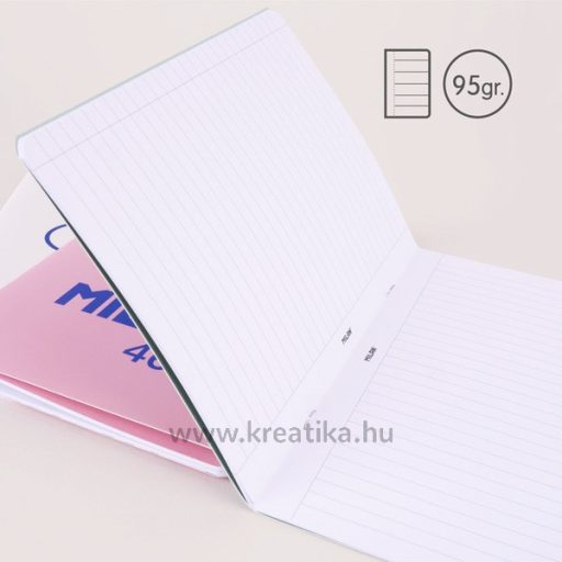 Füzet A/5 24 lapos, vonalas Milan "460 Collection" zöld