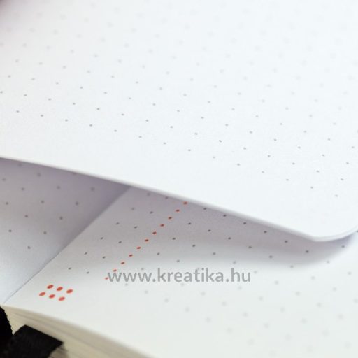 Napló 14x10 cm 104 lapos, pontozott Milan "Silver