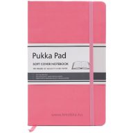 Napló A/5 96 lapos, vonalas Pukka Pad rózsaszín
