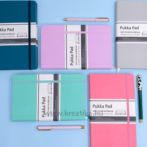 Napló A/5 96 lapos, vonalas Pukka Pad rózsaszín