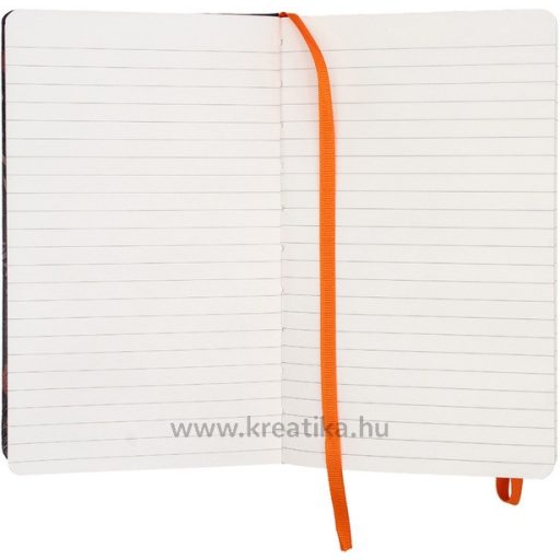 Napló 13x21 cm 192 lapos, vonalas Pukka Pad "Bloom" fekete